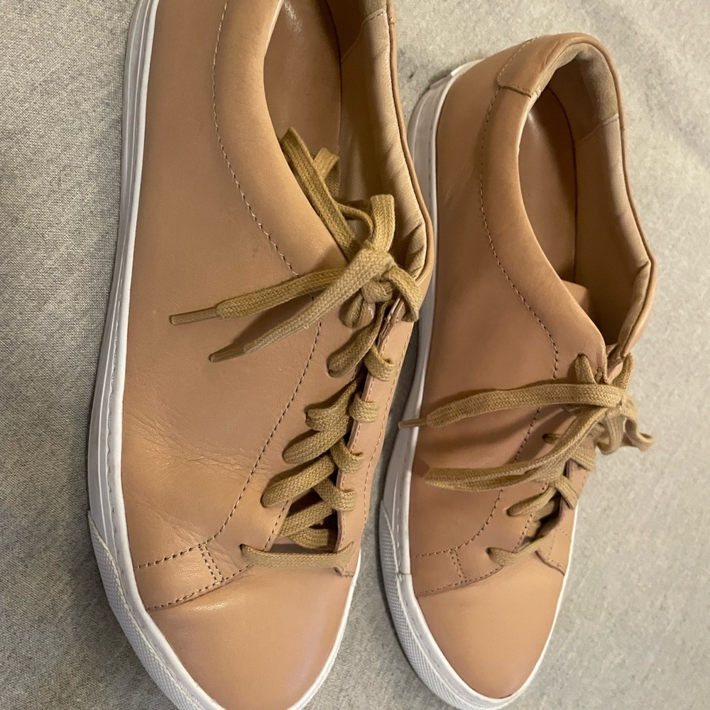 Loeffler Randall Nude Leather Sneakers 10.5 - Picture 3 of 3